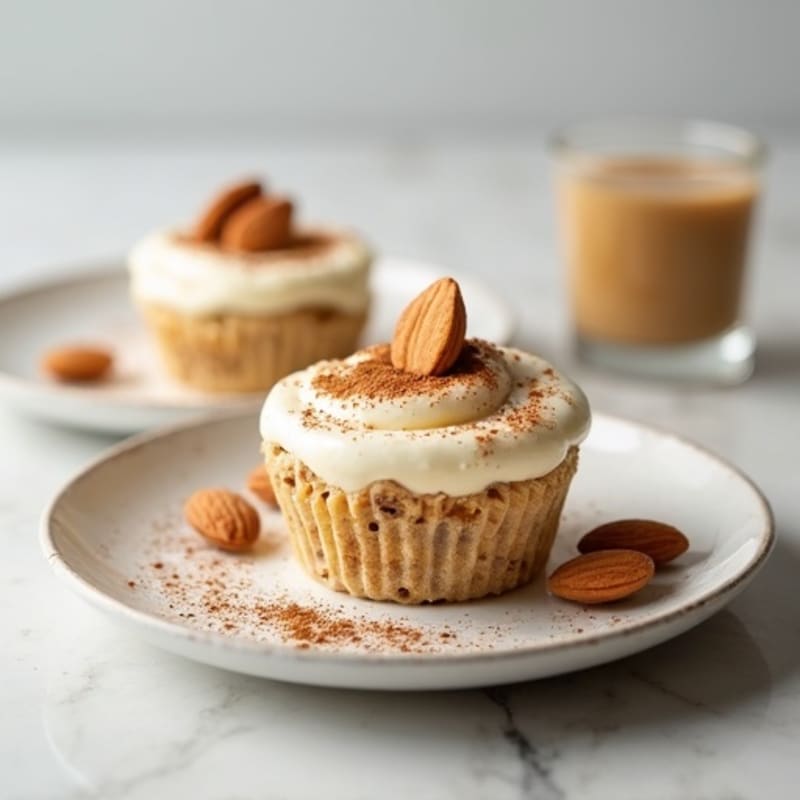 Protein-Packed Vanilla Almond Tiramisu Cups