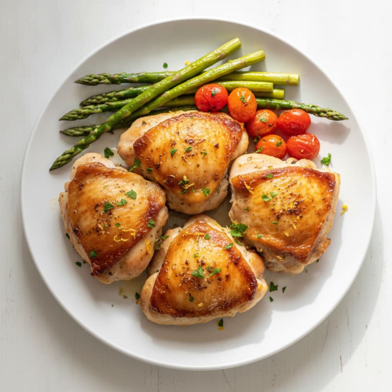 Lemon-Herb Roasted Chicken Thighs
