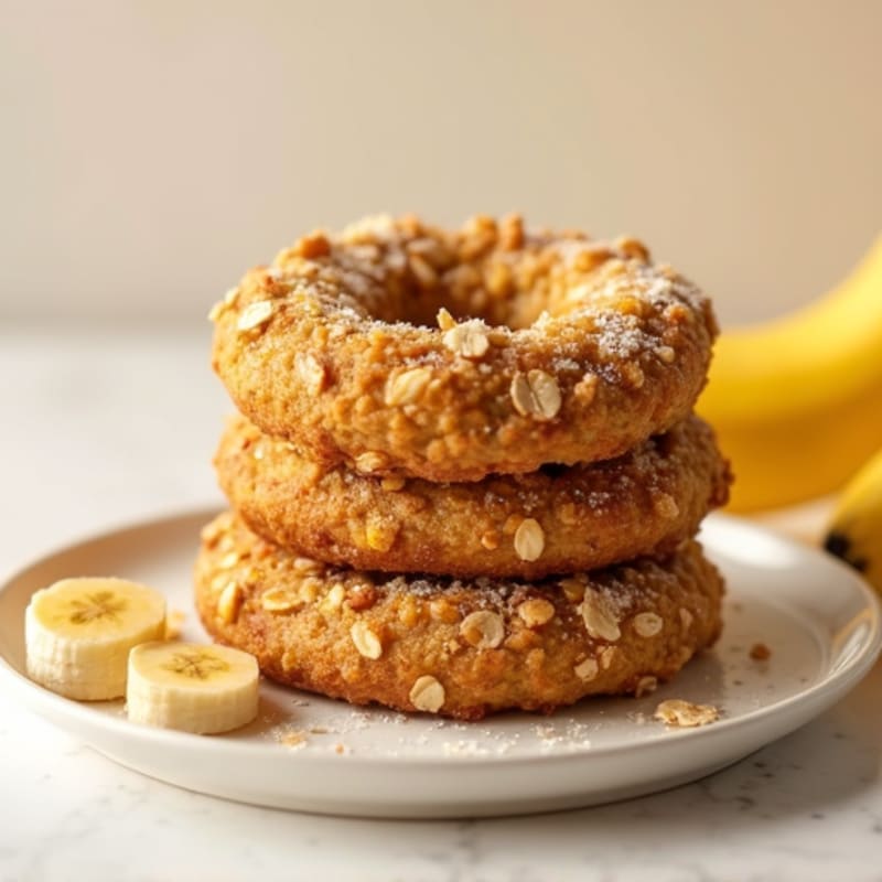 Protein-Packed Baked Banana Oat Rings
