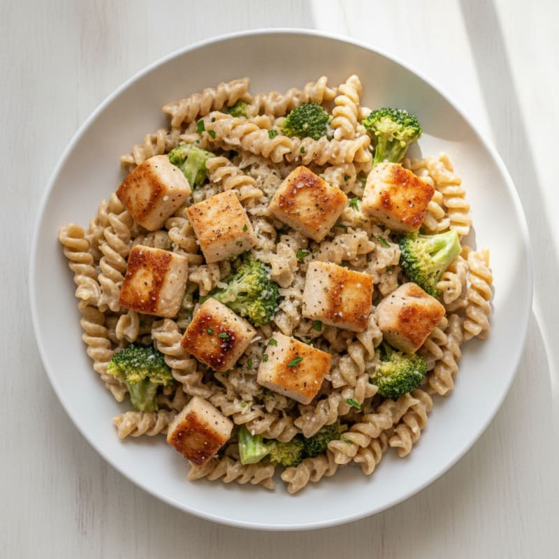 Garlic Parmesan Chicken Alfredo Pasta