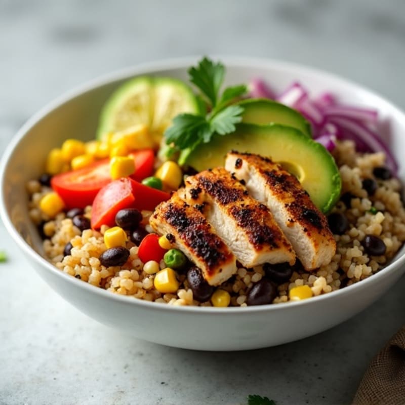 Hearty Black Bean and Corn Burrito Bowl
