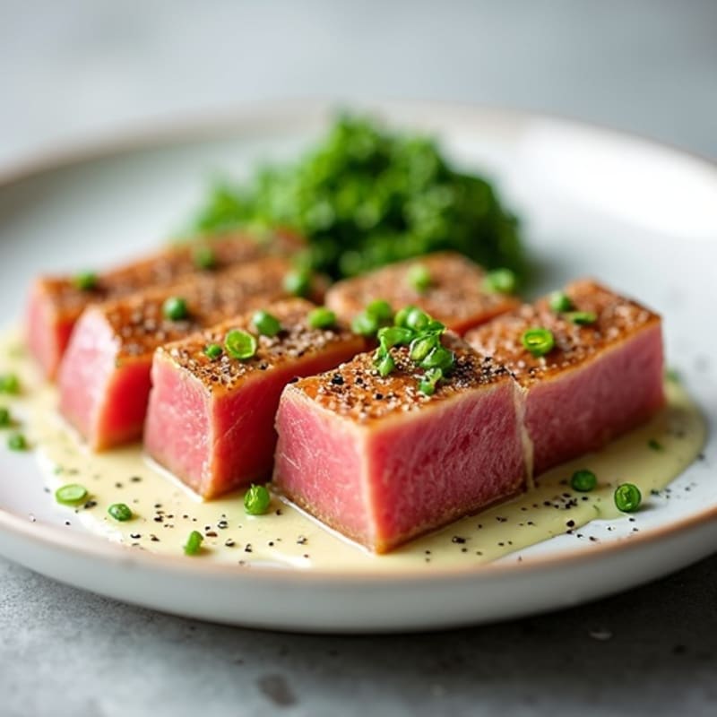 Seared Ahi Tuna with Creamy Wasabi Mayo