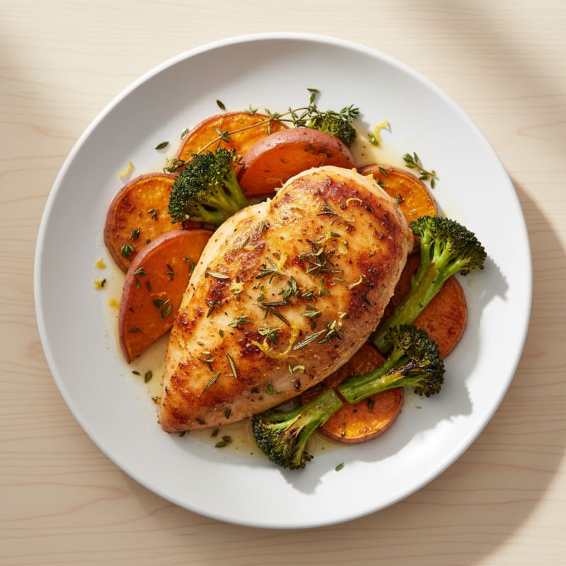 Crispy Lemon-Herb Roasted Chicken