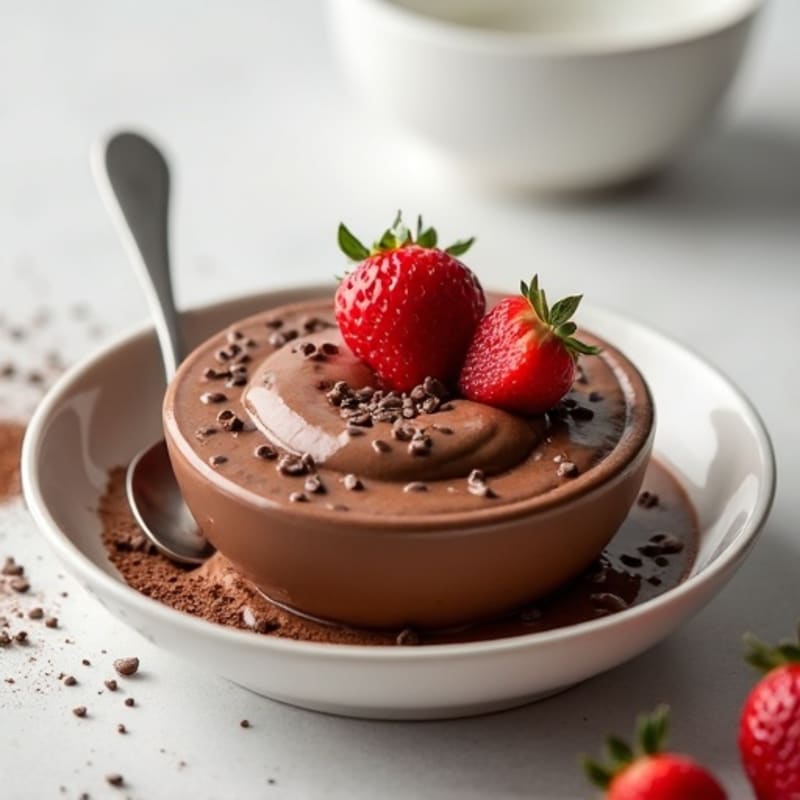 Silky Chocolate Protein Pudding with Greek Yogurt
