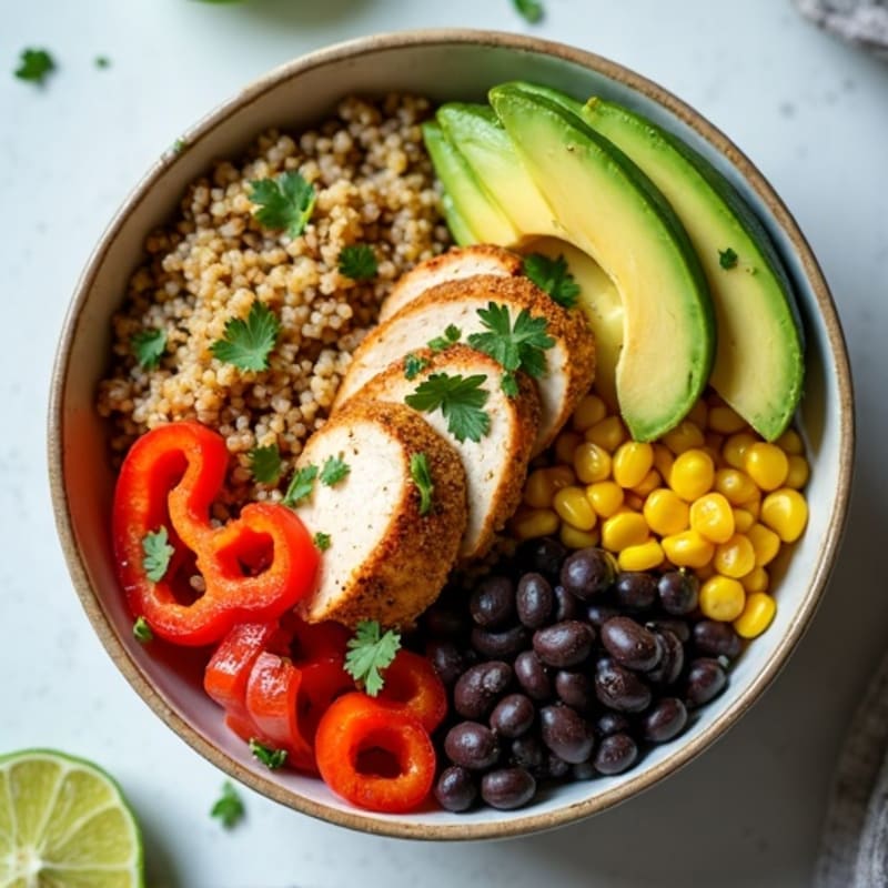 Zesty Lime Quinoa Black Bean Bowl