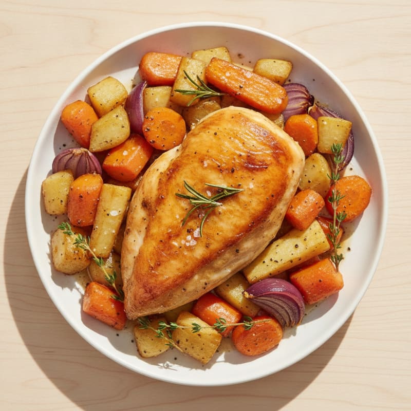 Herb-Roasted Chicken with Root Vegetables