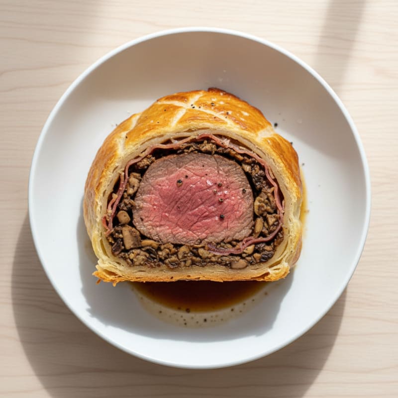 Classic Beef Wellington with Mushroom Duxelles