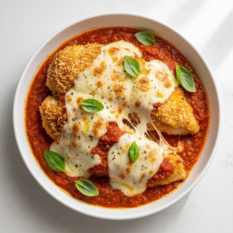 Baked Chicken Parmesan with Marinara