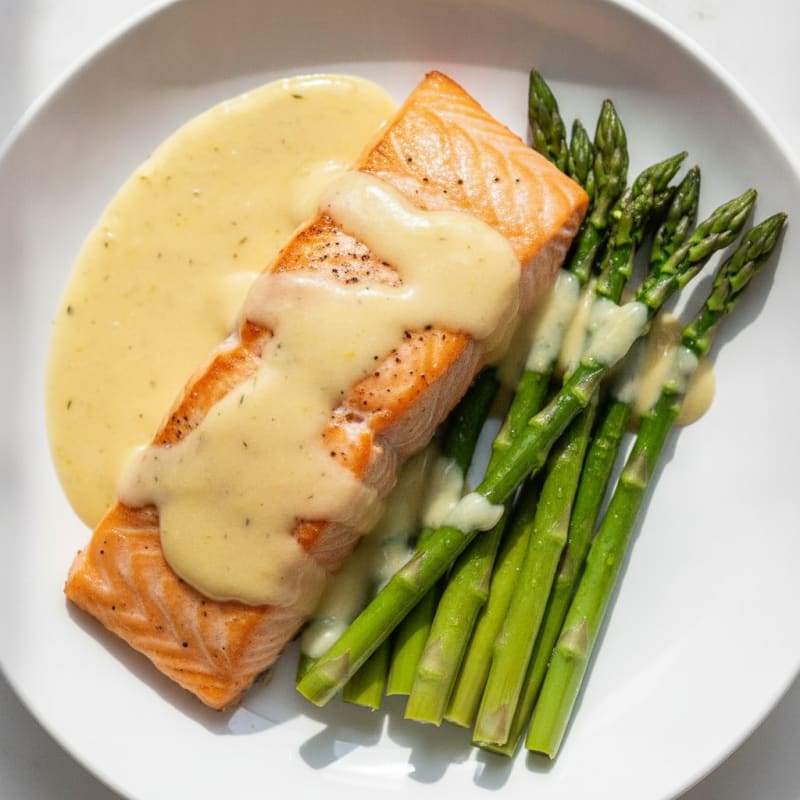 Baked Salmon with Lemon-Dill Sauce