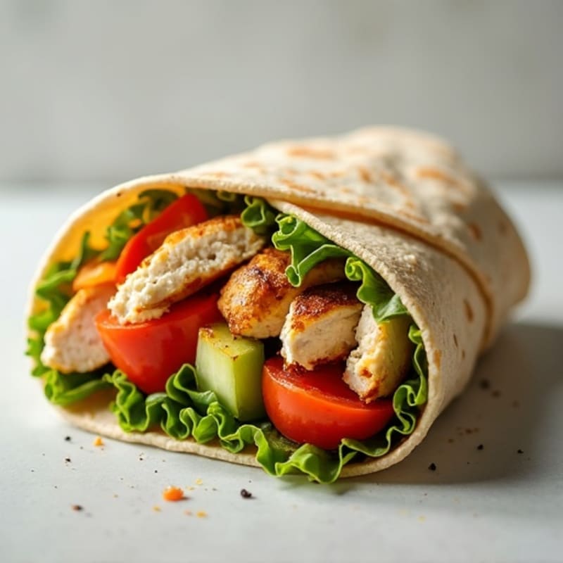 Fresh Veggie Hummus Wrap