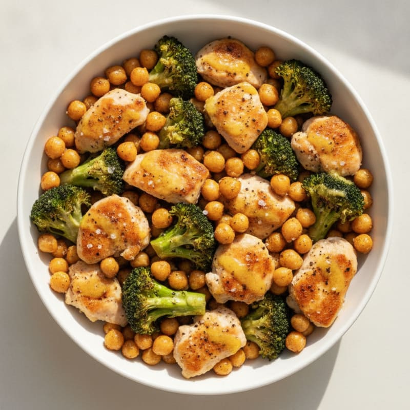 Roasted Chickpea and Vegetable Bowl