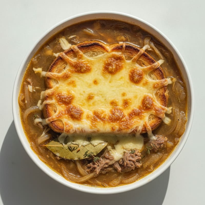 Classic French Onion Soup with Gruyere