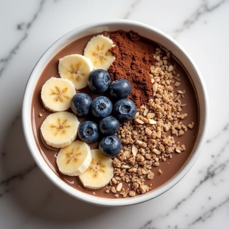 Creamy Chocolate Protein Smoothie Bowl