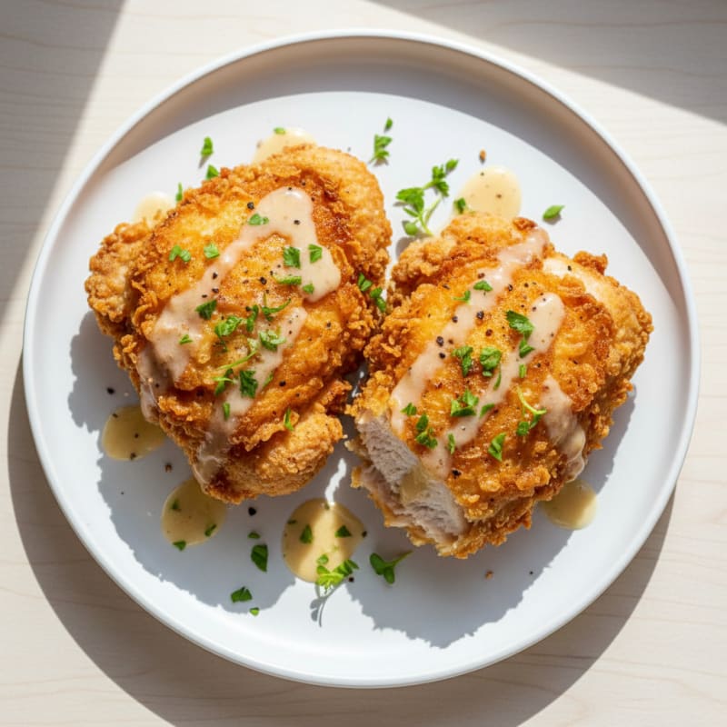 Crispy Buttermilk Fried Chicken Thighs