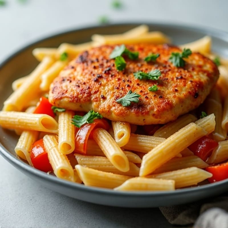 Spicy Cajun Chicken with Creamy Pasta