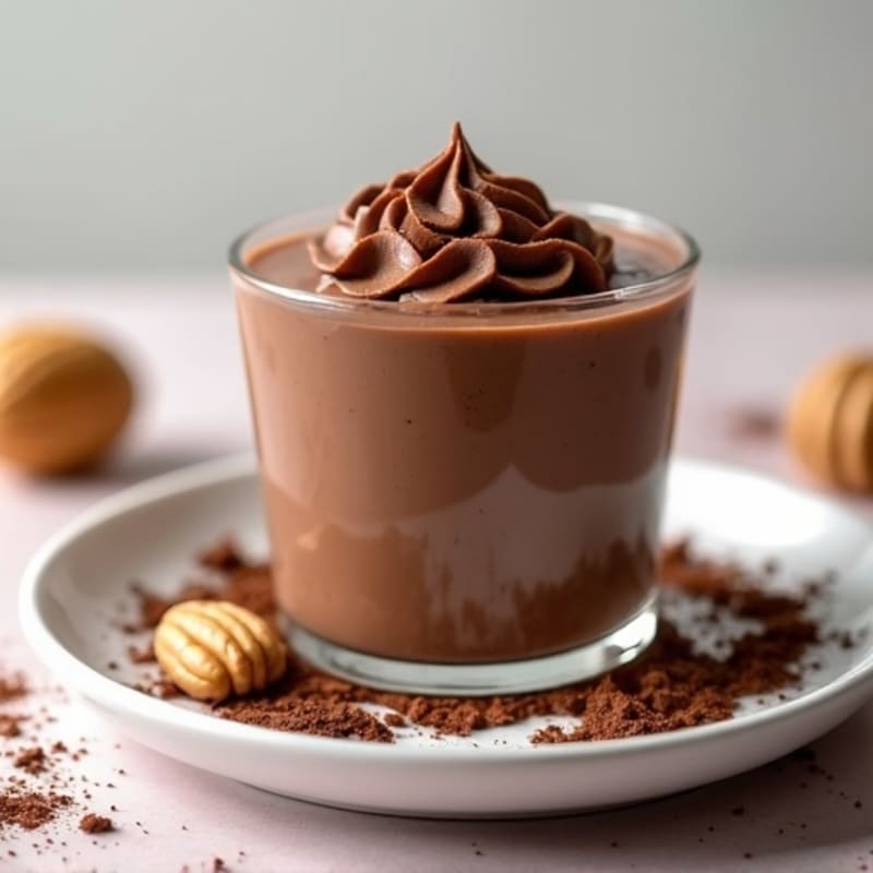 Silky Chocolate Protein Pudding with Greek Yogurt