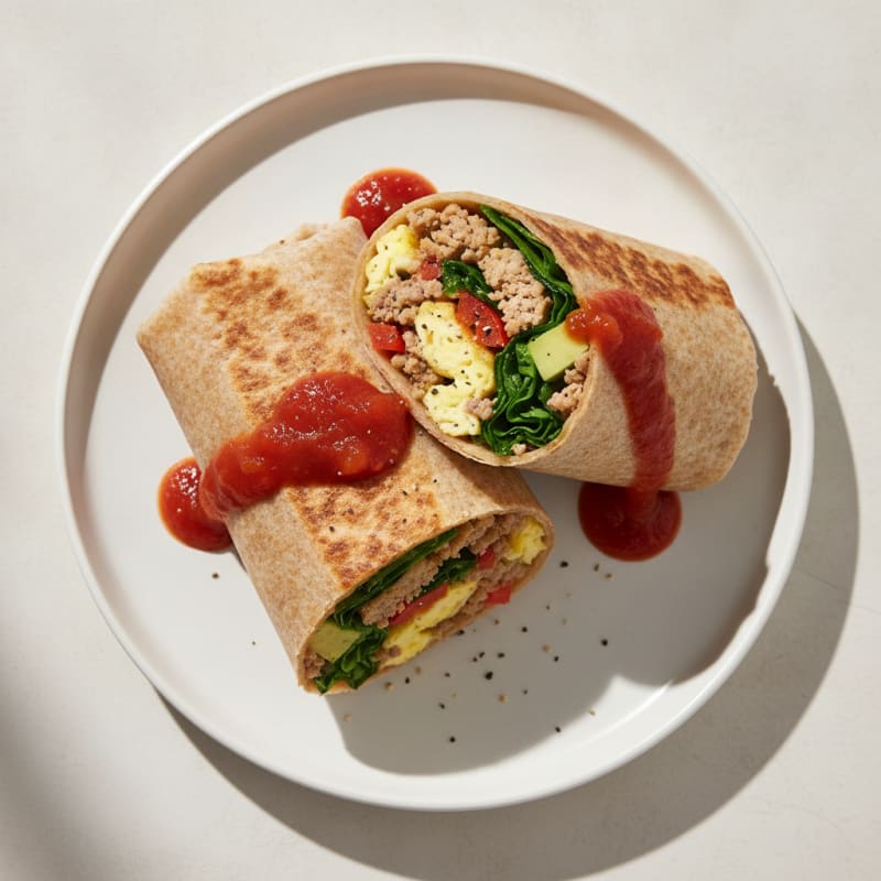 Turkey and Egg Breakfast Burritos