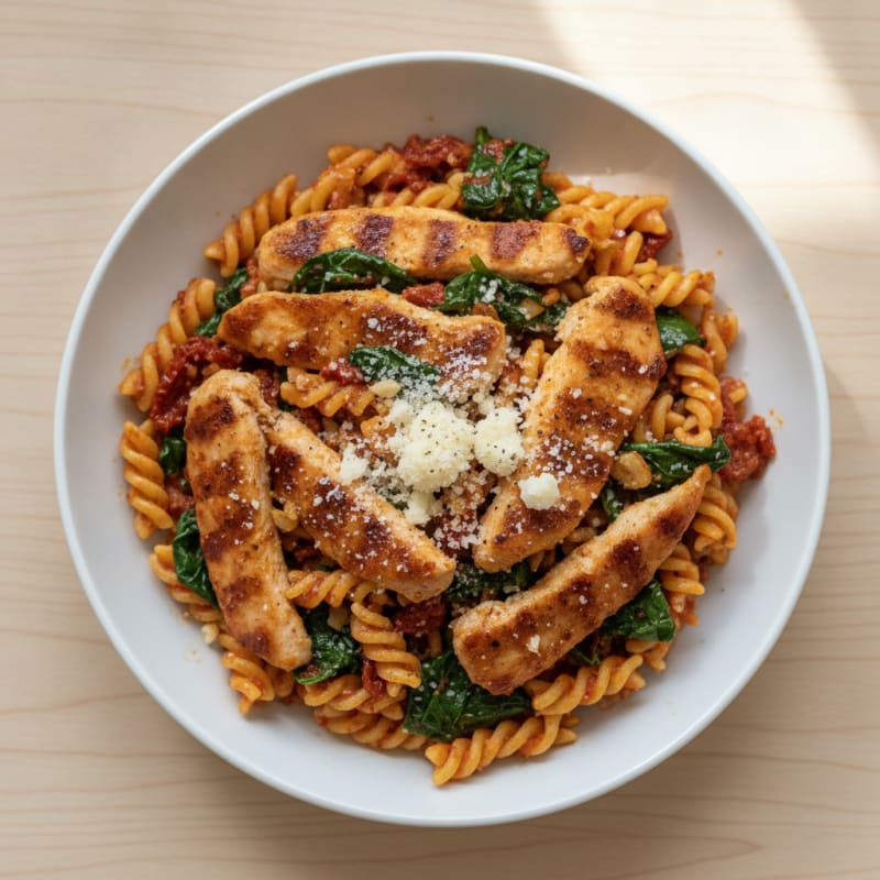 Sun-Dried Tomato Pesto Chicken Pasta