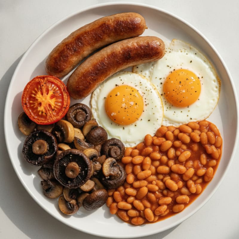 Hearty English Breakfast Plate