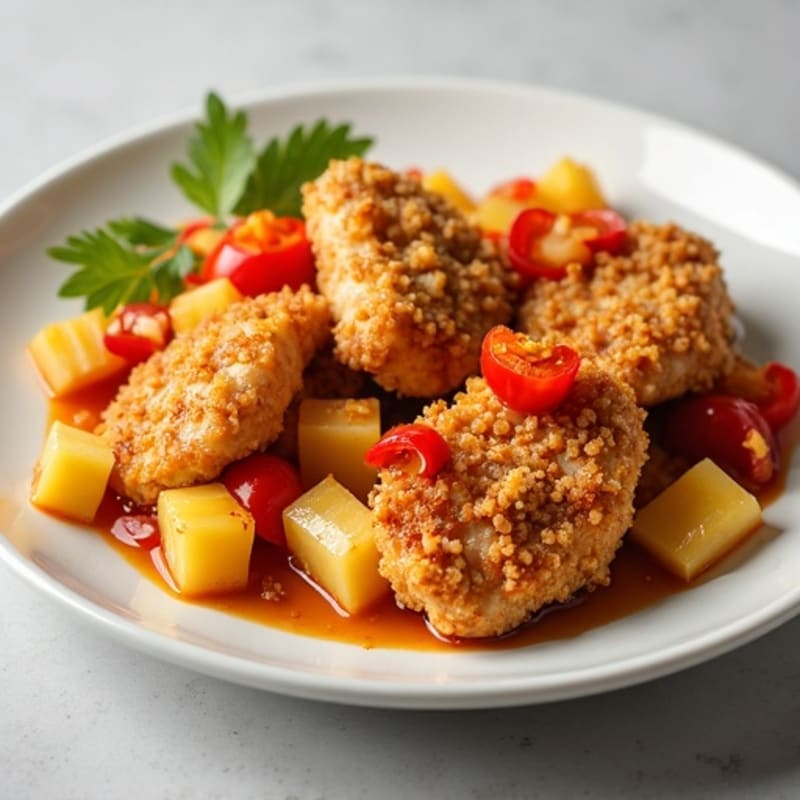 Crispy Baked Sweet and Sour Chicken