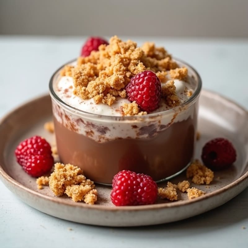Silky Protein Chocolate Pudding with Cottage Cheese