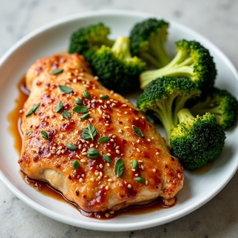 Crispy Sheet Pan Sesame Chicken with Roasted Broccoli