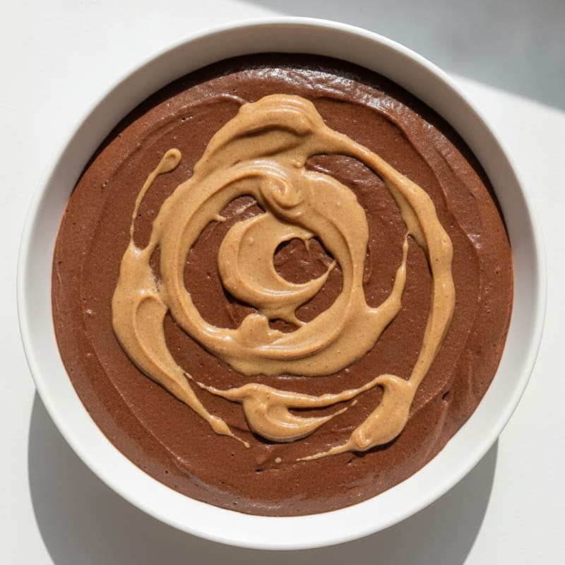 Creamy Chocolate Protein Pudding with Almond Butter