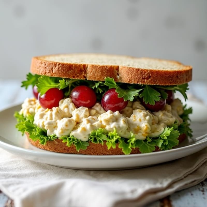 Creamy Herb Chicken Salad Sandwich