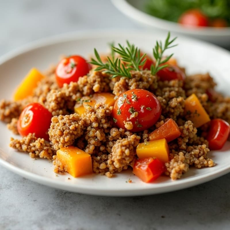 Crispy Ground Turkey and Sweet Potato Hash