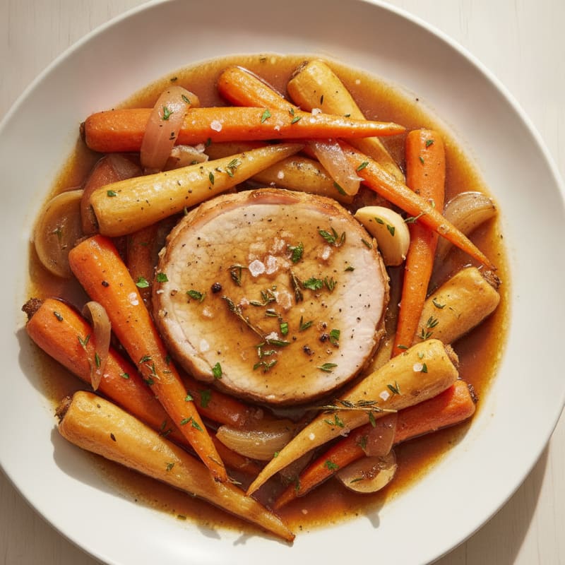 Slow-Cooked Pork Roast with Root Vegetables