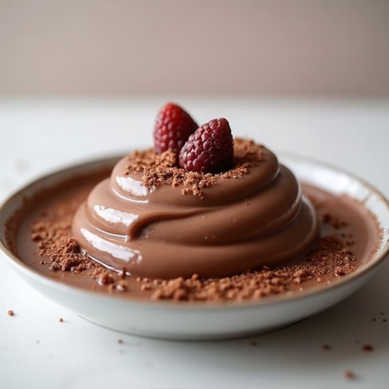 Silky Chocolate Protein Pudding with Greek Yogurt