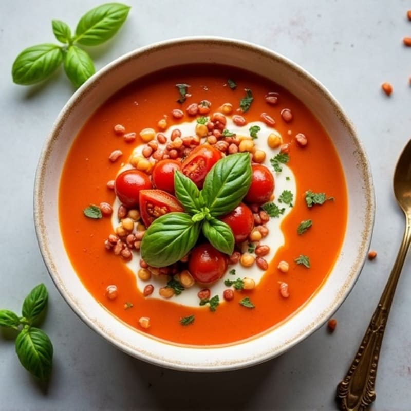 Creamy Roasted Tomato Basil Soup