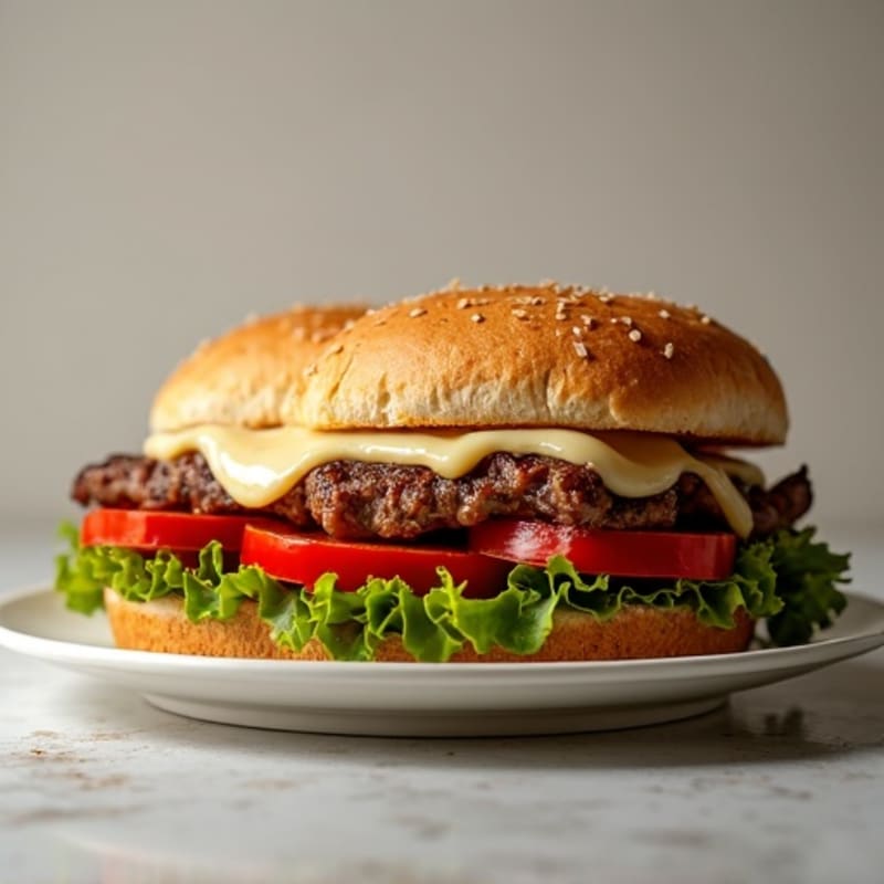 Lean Steak and Bell Pepper Sandwich with Melted Provolone