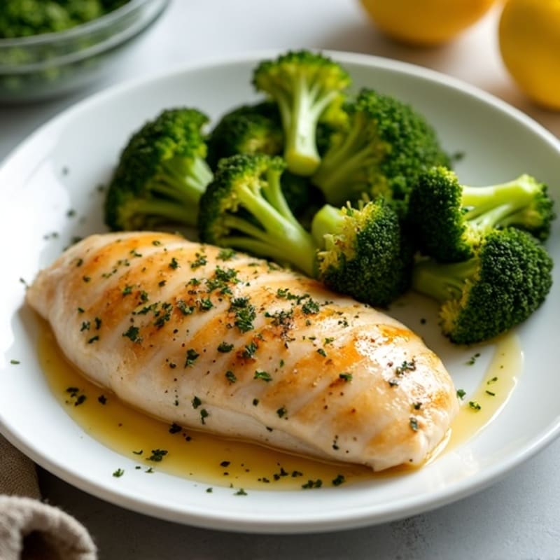 Sheet Pan Lemon Herb Chicken with Roasted Broccoli
