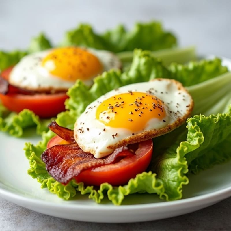 Crispy Bacon, Fresh Tomato, and Creamy Avocado Lettuce Wraps