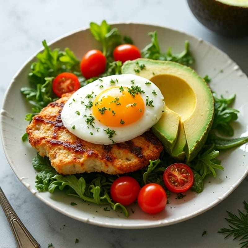 Crispy Chicken Cobb with Fresh Herbs