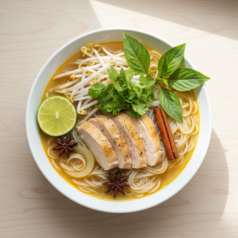 Vietnamese Chicken Noodle Soup (Pho Ga)