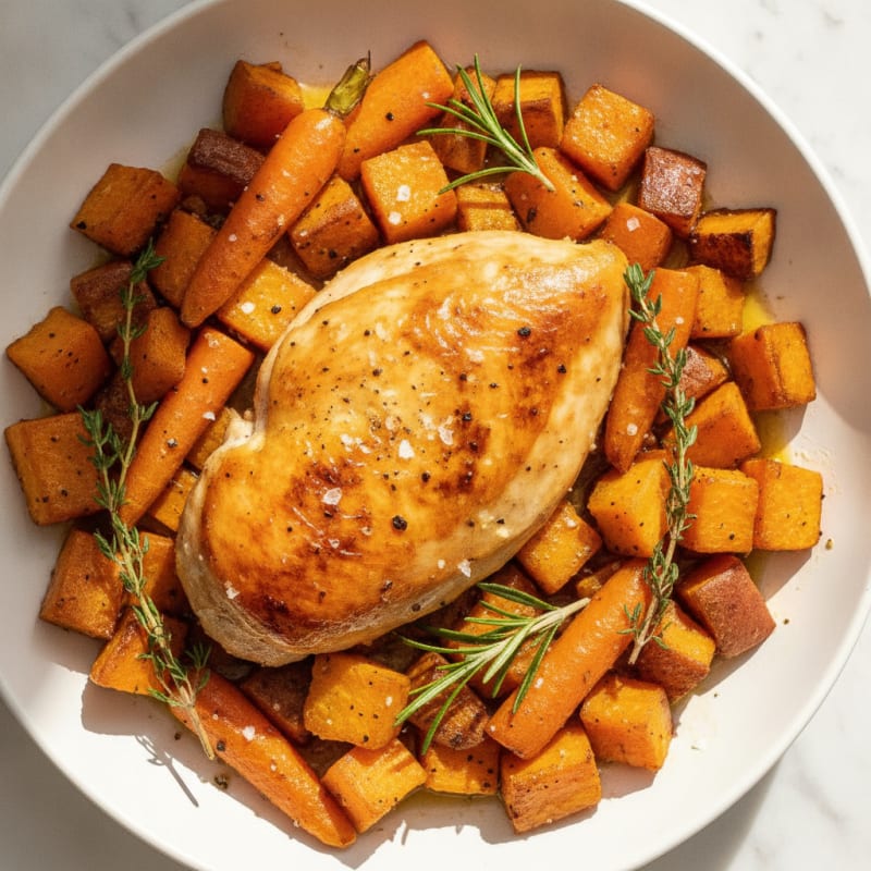 Herb-Roasted Chicken with Root Vegetables