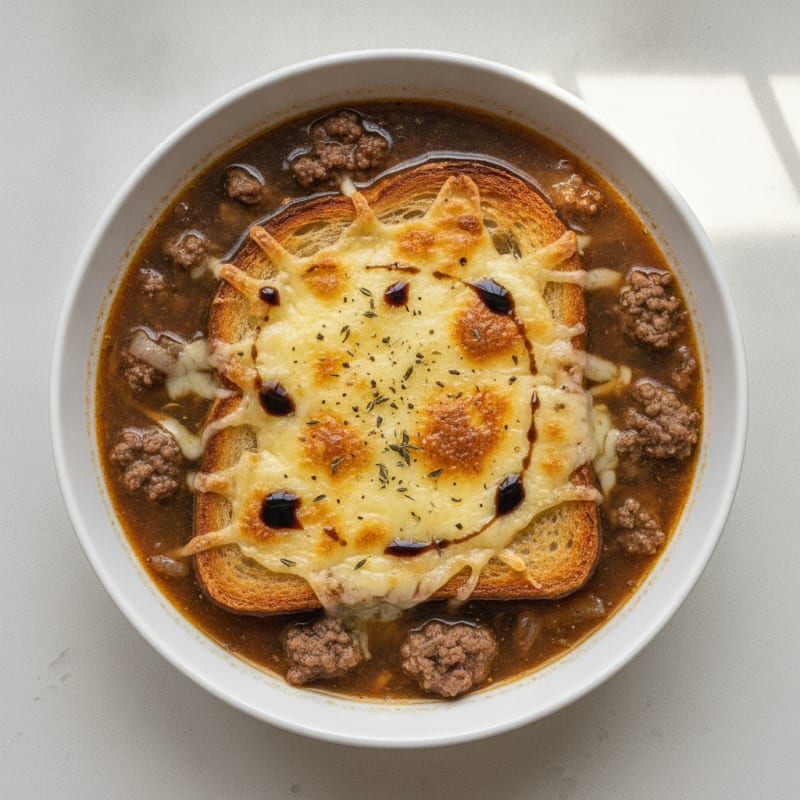 Caramelized Onion and Gruyère Soup
