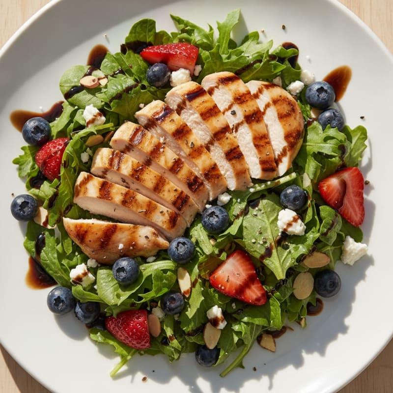 Grilled Chicken and Mixed Berry Salad