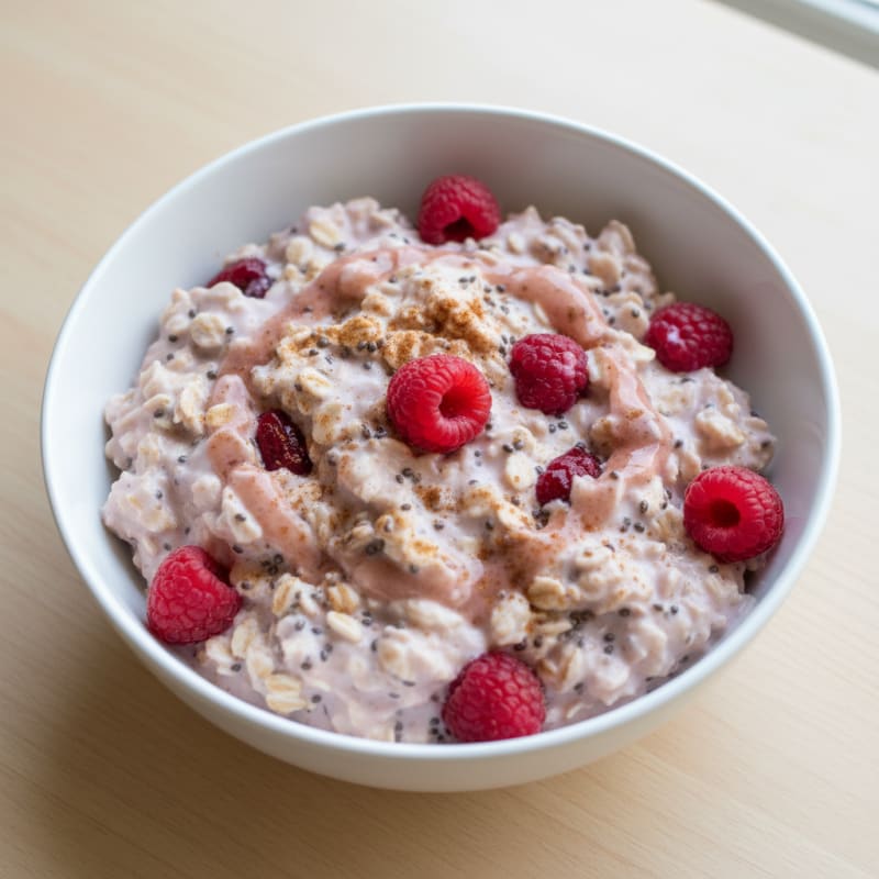 Creamy Berry Chia Greek Yogurt Oats