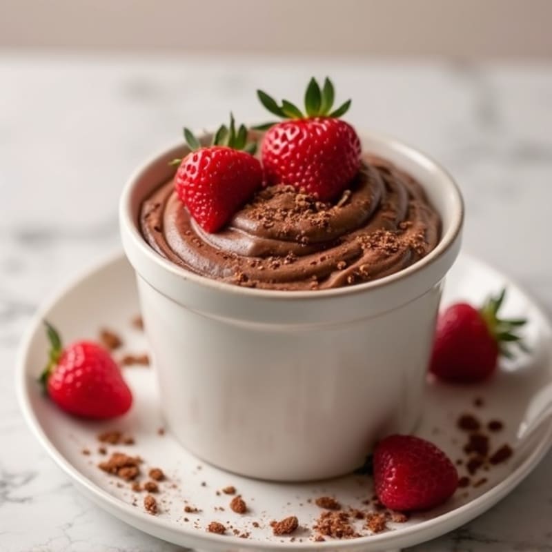 Silky Chocolate Protein Pudding with Greek Yogurt