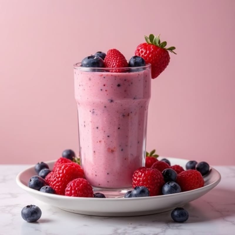 Creamy Berry Protein Smoothie