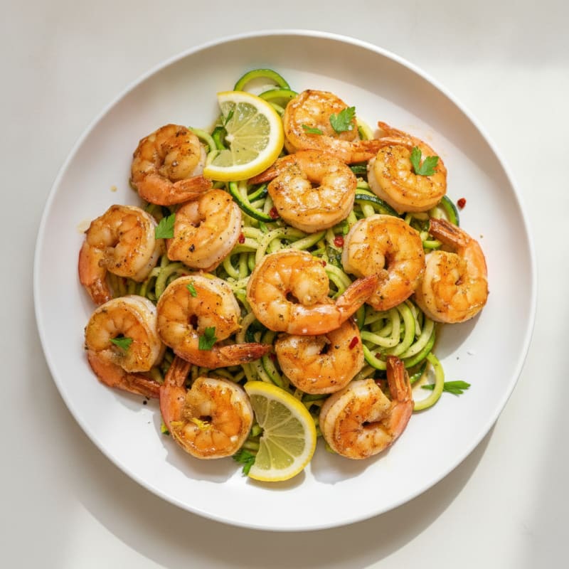 Garlic Butter Prawns with Lemon