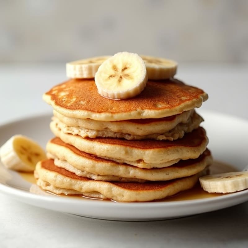 High-Protein Banana Oat Pancakes