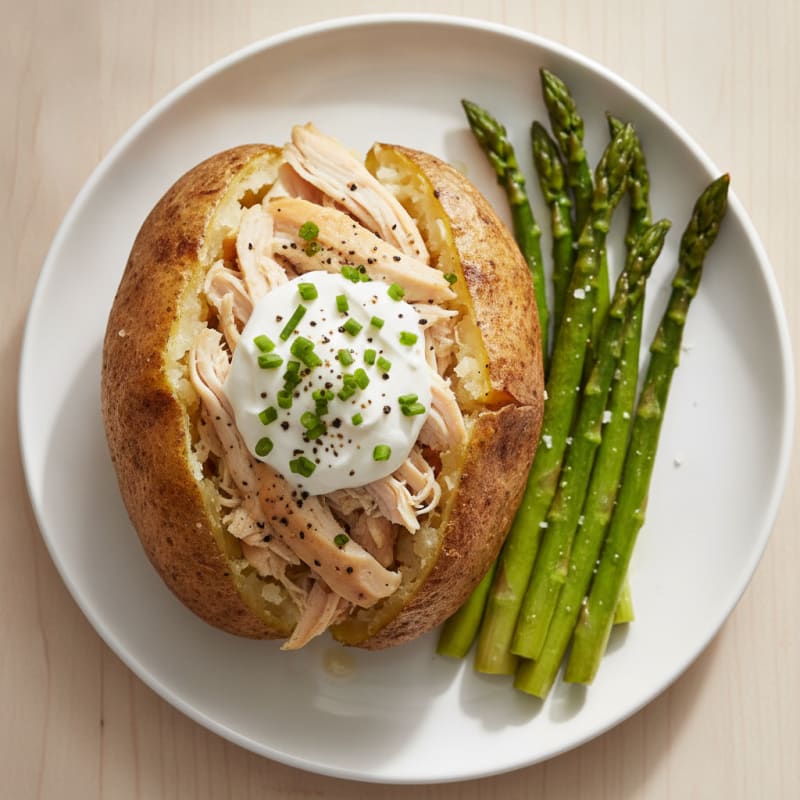 Rotisserie Chicken with Loaded Baked Potato