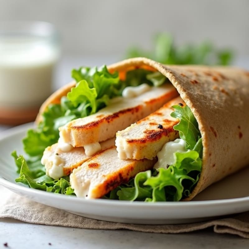 Creamy Grilled Chicken Caesar Wrap