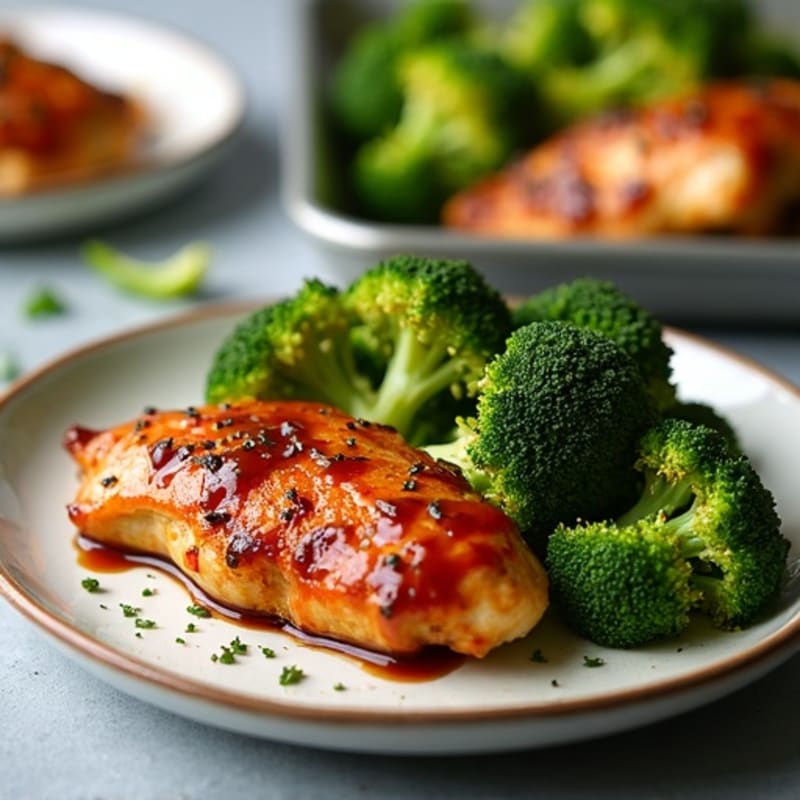 Sheet Pan Crispy Teriyaki Chicken with Roasted Broccoli