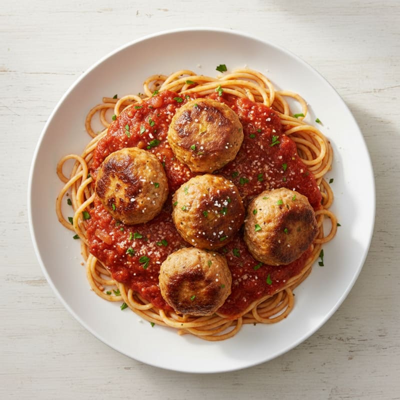 Classic Spaghetti and Meatballs with Marinara