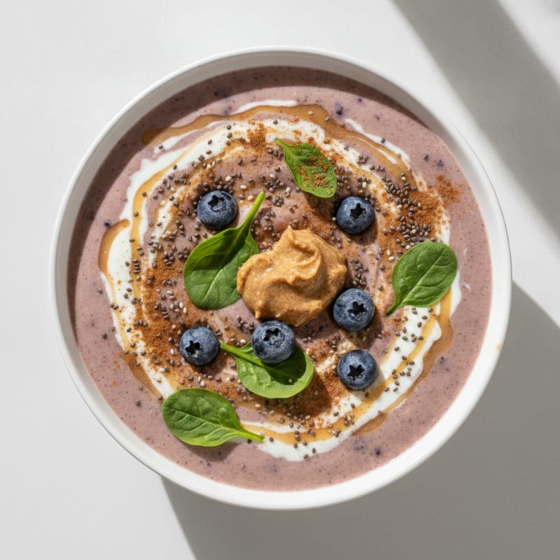 Blueberry Almond Protein Smoothie